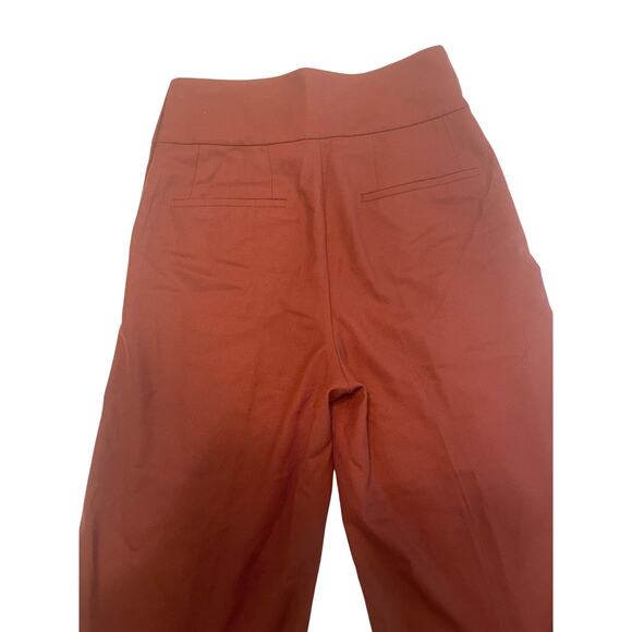 M.M. LaFleur Hadley Pant – Sharkskin Rust Brown – Wide-Leg – Sz 10 NWT - Picture 3 of 9